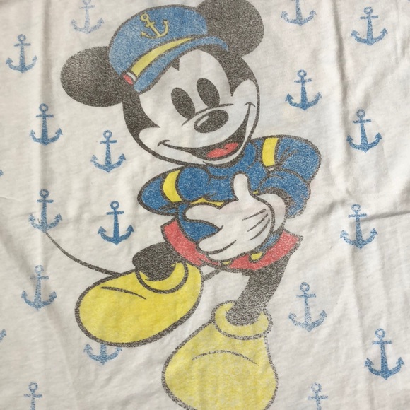 NWOT Disney Couture Sailor Mickey Tee - Picture 2 of 6